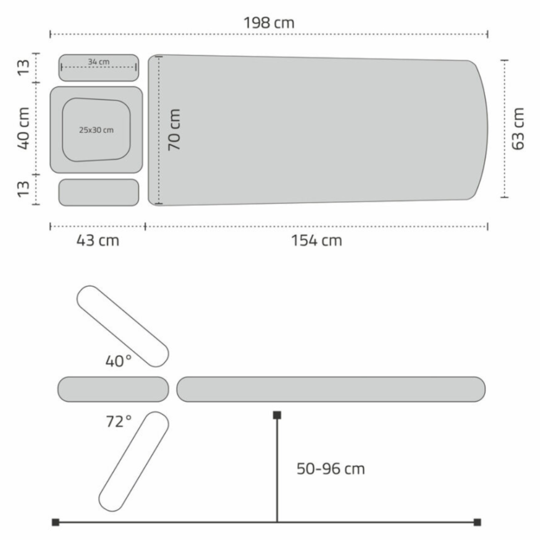 Professionell behandlingsbänk EVERO V4 ERGO